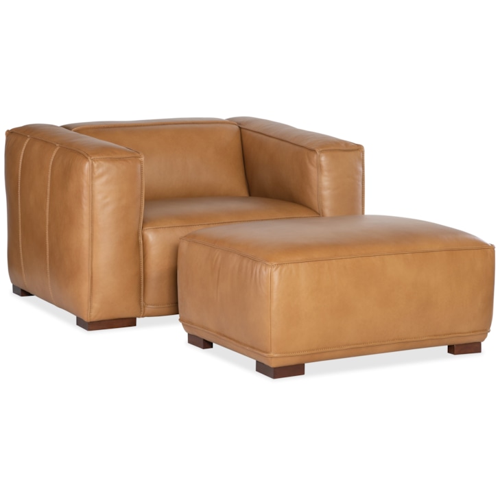 Local Ss Chair Hooker Furniture SS SS407-01-080 Transitional Accent Chair with Block ...
