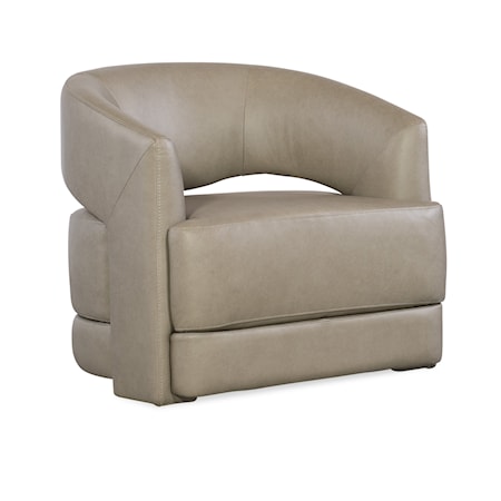 Swivel Chair with Sloped Armrests