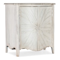 Traditional Two-Door Nightstand with Touch Light
