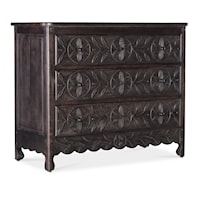Casual 3-Drawer Chest with Self-Closing Drawer Guides