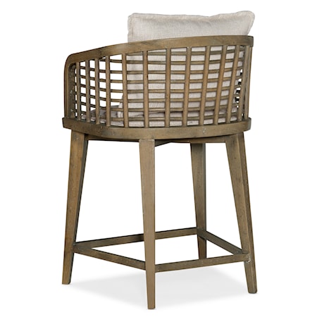 Barrel Back Counter Stool