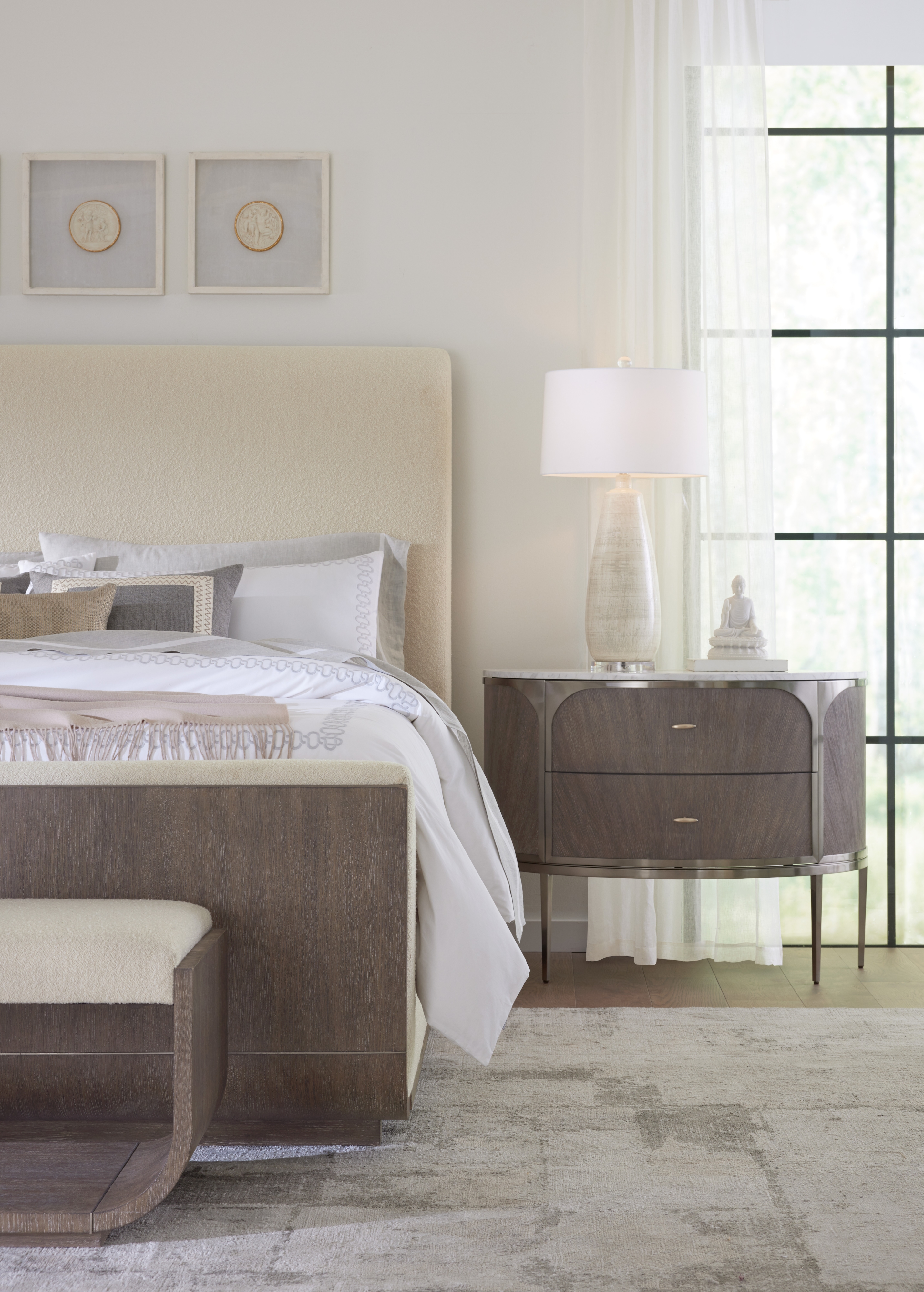 Hooker Furniture Modern Mood Modern Mood Queen Upholstered Panel Bed
