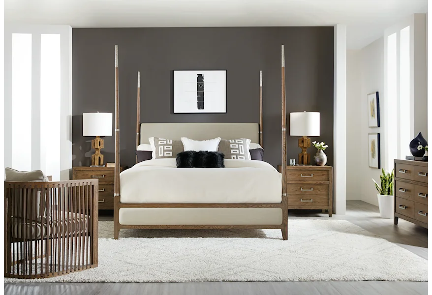 Chapman Queen 4-Piece Bedroom Set by Hooker Furniture at Stoney Creek Furniture 