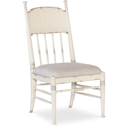 Traditional Side Dining Chair with Upholstered Seat