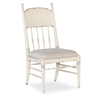 Traditional Side Dining Chair with Upholstered Seat