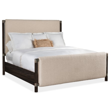 Queen Upholstered Panel Bed