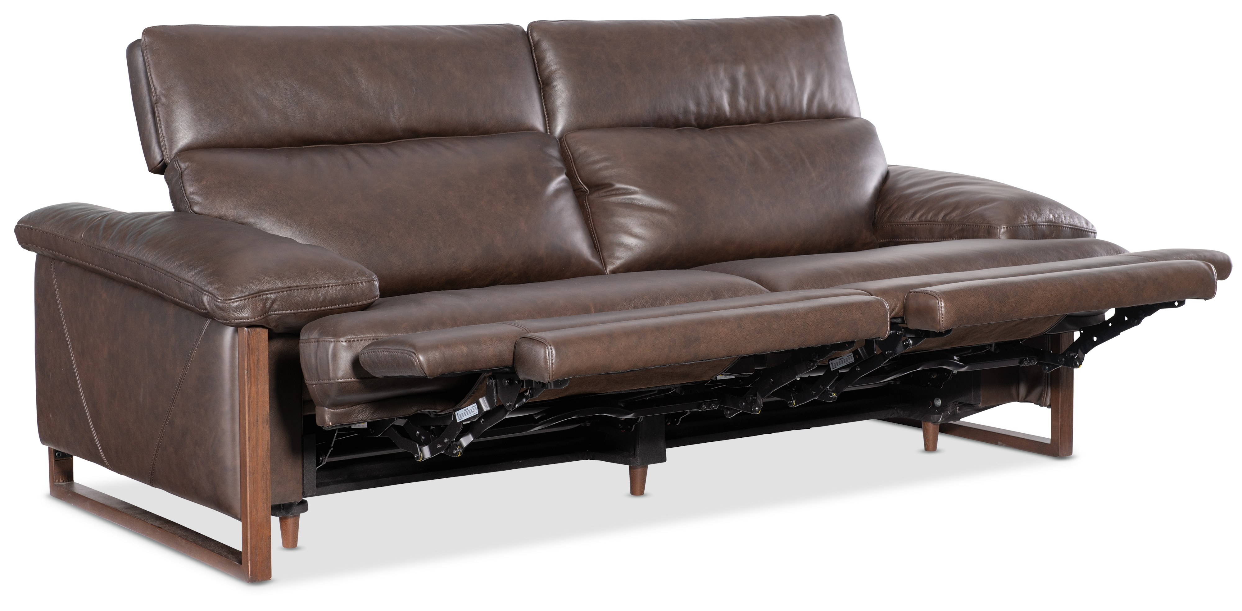 Leather Power Double-Reclining Sofa