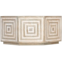Octagon Cocktail Table with Striped Finish