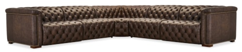 Traditional 5-Piece Power Reclining Sectional Sofa with Three Recliners