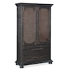 Hooker Furniture Big Sky 2-Door Charred Timber Bedroom Wardrobe