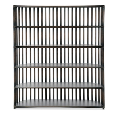 5-Shelf Slatted Bookcase