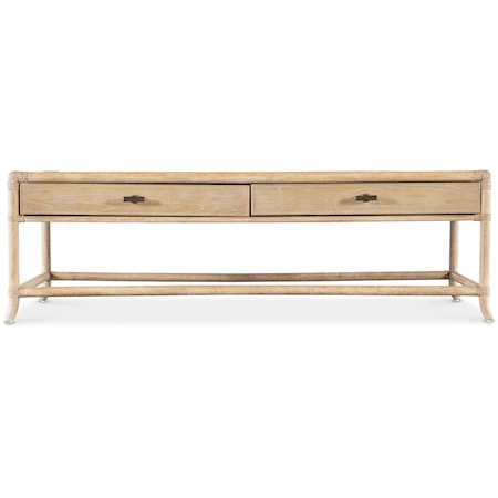 Casual 2-Drawer Cocktail Table