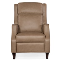 Transitional Manual Push Back Recliner with Welt Trim