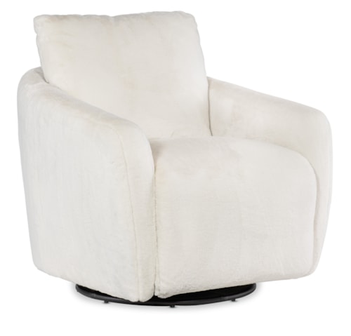 Contemporary Swivel Chair With Power Footrest