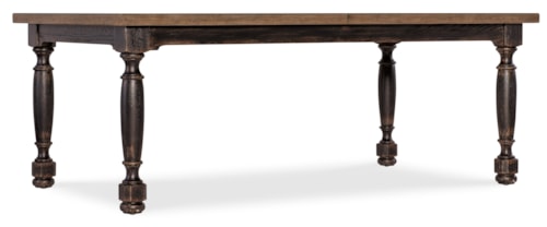 Traditional Rectangular Dining Table with 22" Leaf