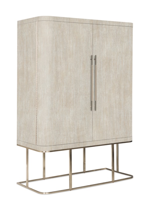 Contemporary 2-Door Wardrobe with Interior Mirrors