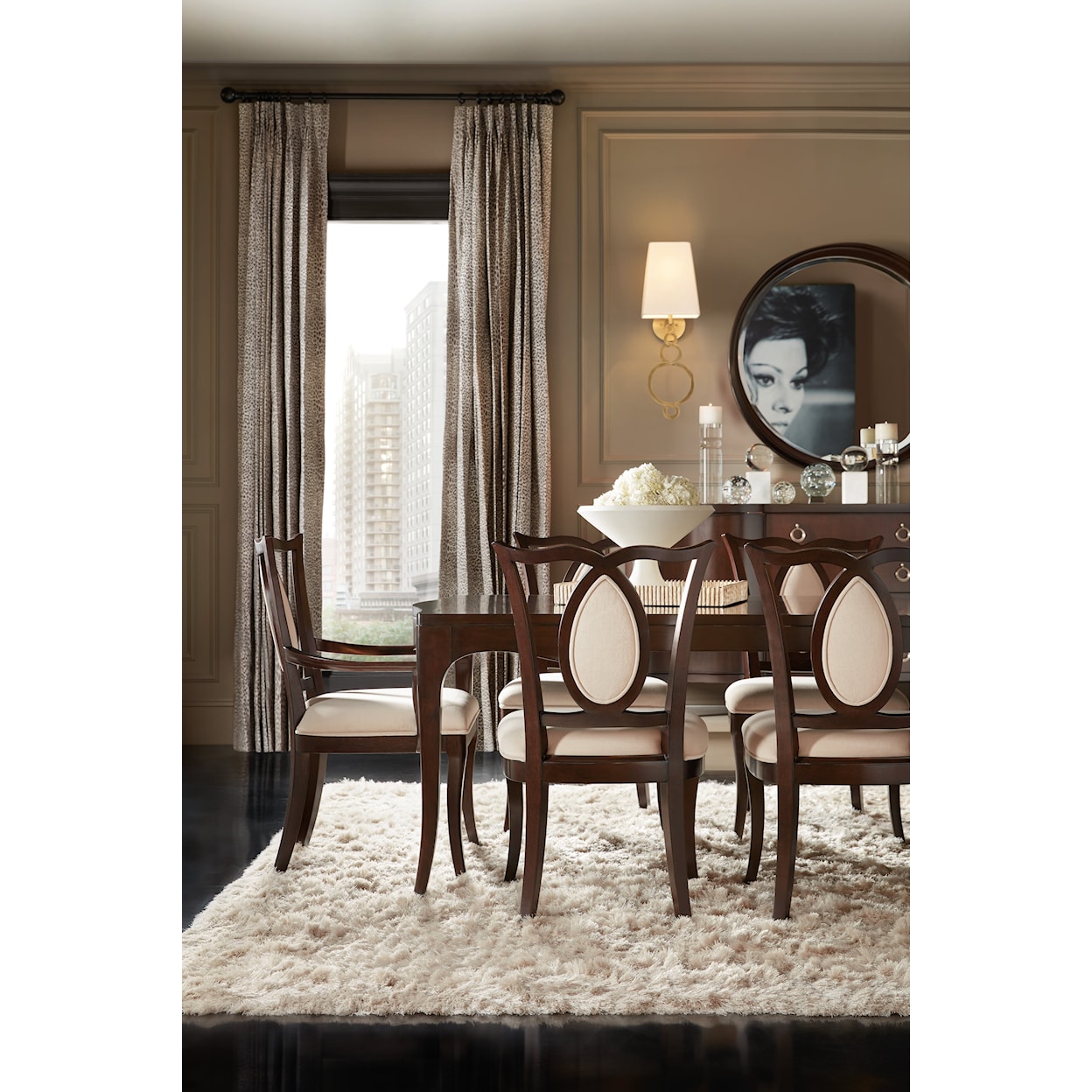 Hooker Furniture Bella Donna Rectangular Dining Table