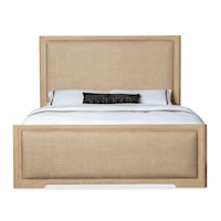 Casual King Cane Panel Bed