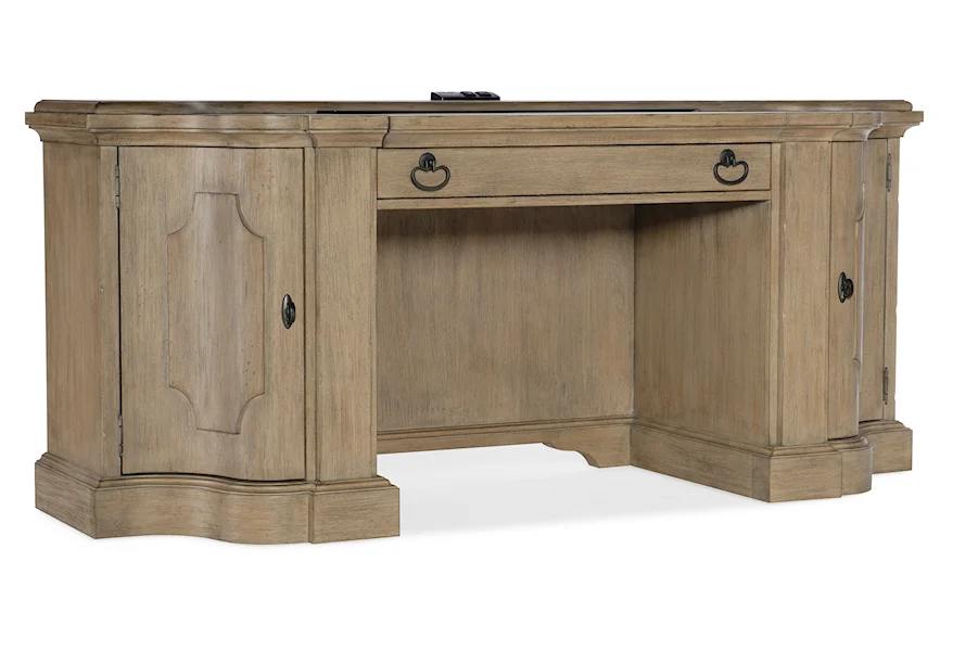 Corsica Computer Credenza by Hooker Furniture at Miller Waldrop Furniture and Decor