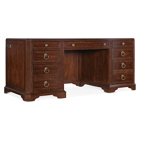 Traditional 7-Drawer Executive Desk