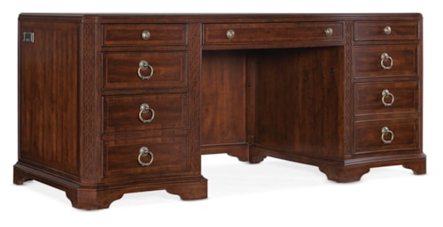 Traditional 7-Drawer Executive Desk