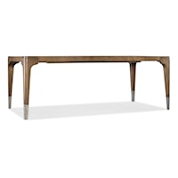 Casual Rectangular Dining Table with Removable Leaf
