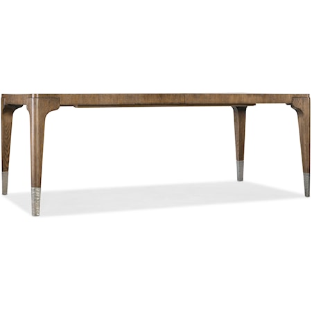 Casual Rectangular Dining Table with Removable Leaf