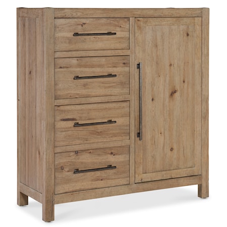 4-Drawer Door Chest