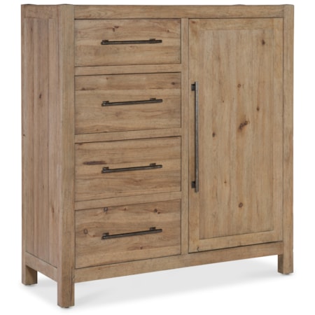 4-Drawer Door Chest