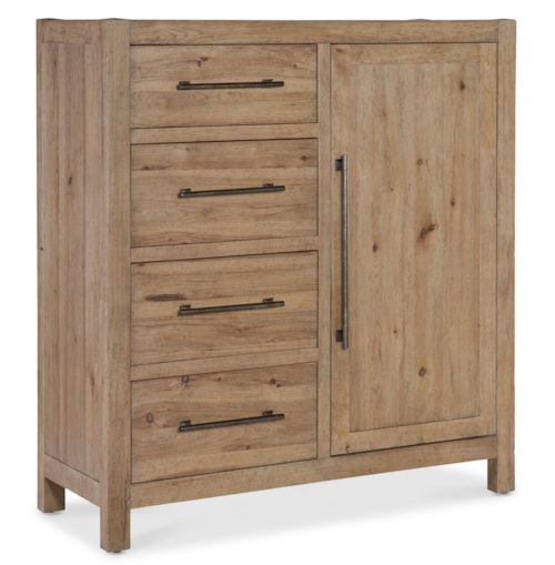 Rustic 4-Drawer Chest with Soft Close Hinges