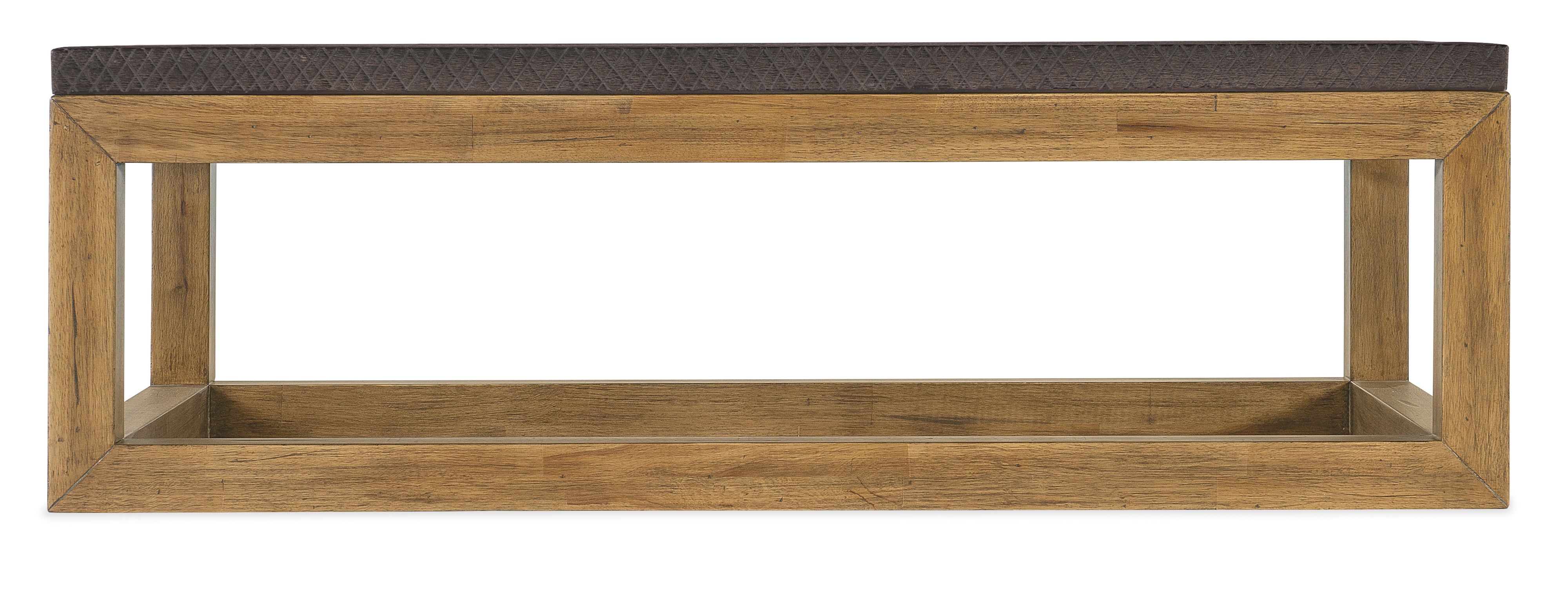 Casual Bark-Top Cocktail Table