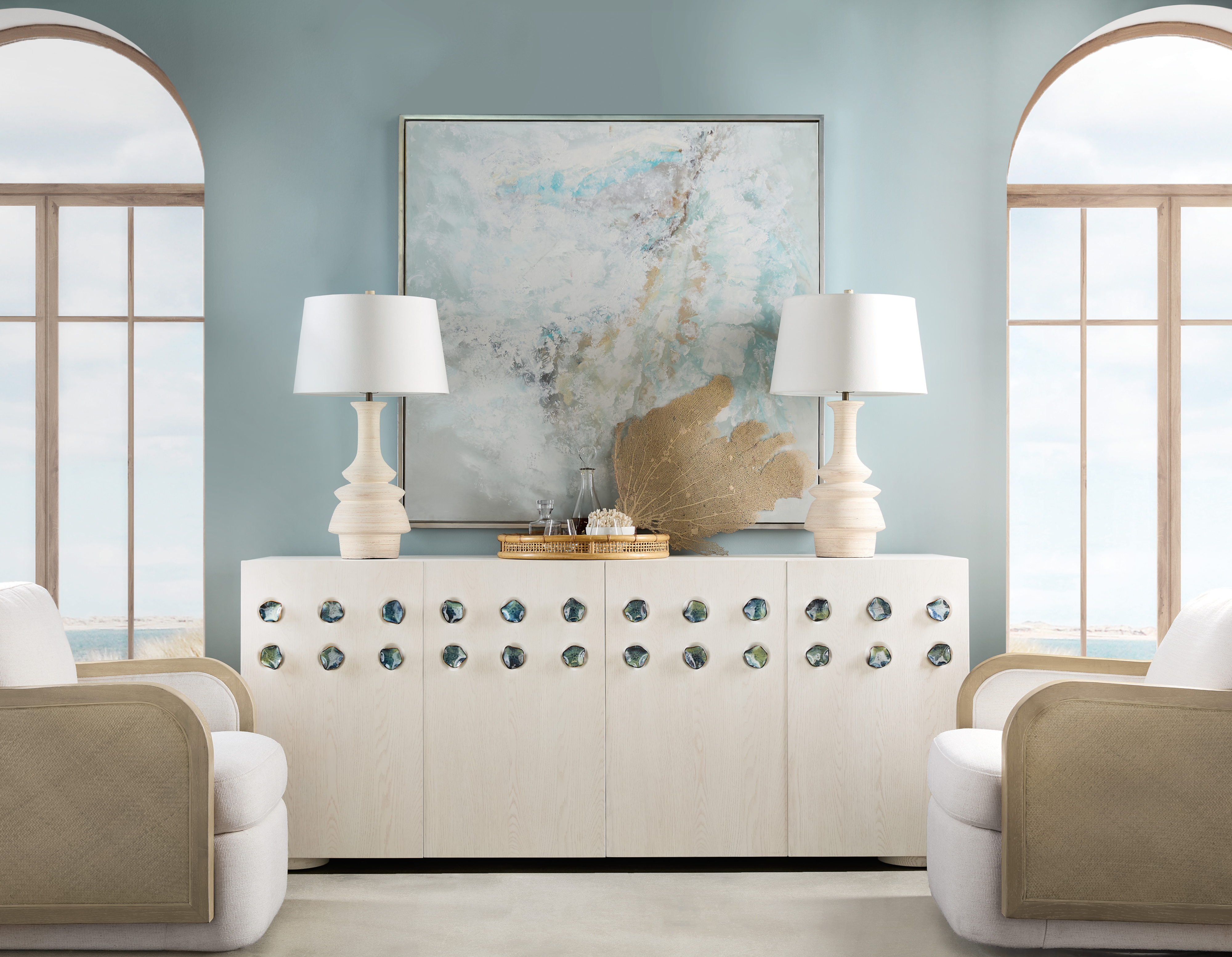 Hooker Furniture Commerce and Market Four-Door Entertainment & Storage Credenza