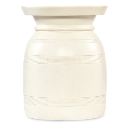 Cream Round-Top Urn Spot Table