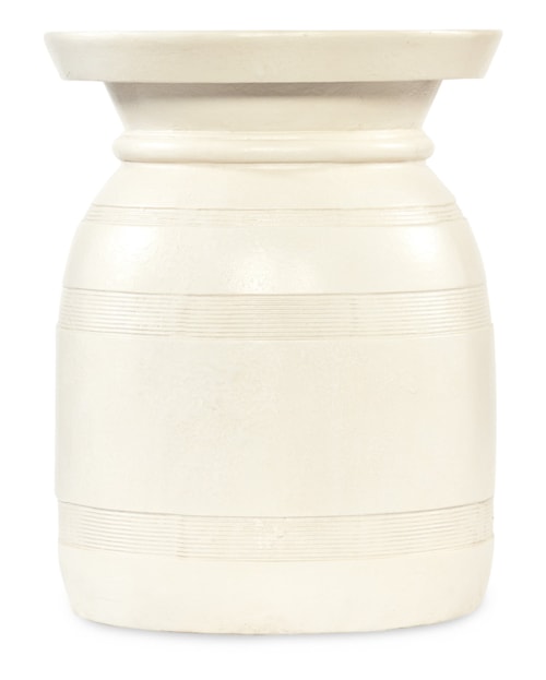 Casual Cream Round-Top Urn Spot Table