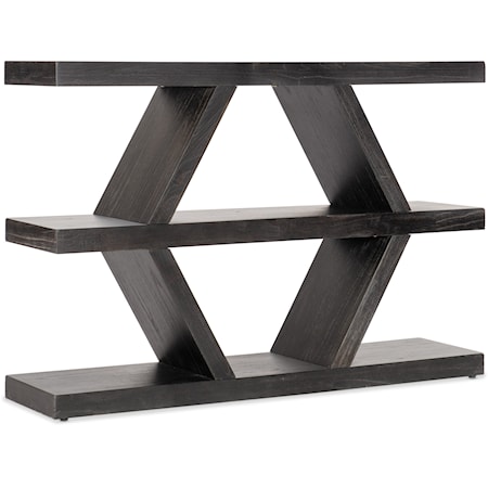 Casual Open Shelf Sofa Table