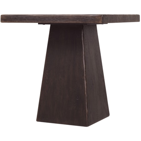 24" Sq. Pedestal End Table
