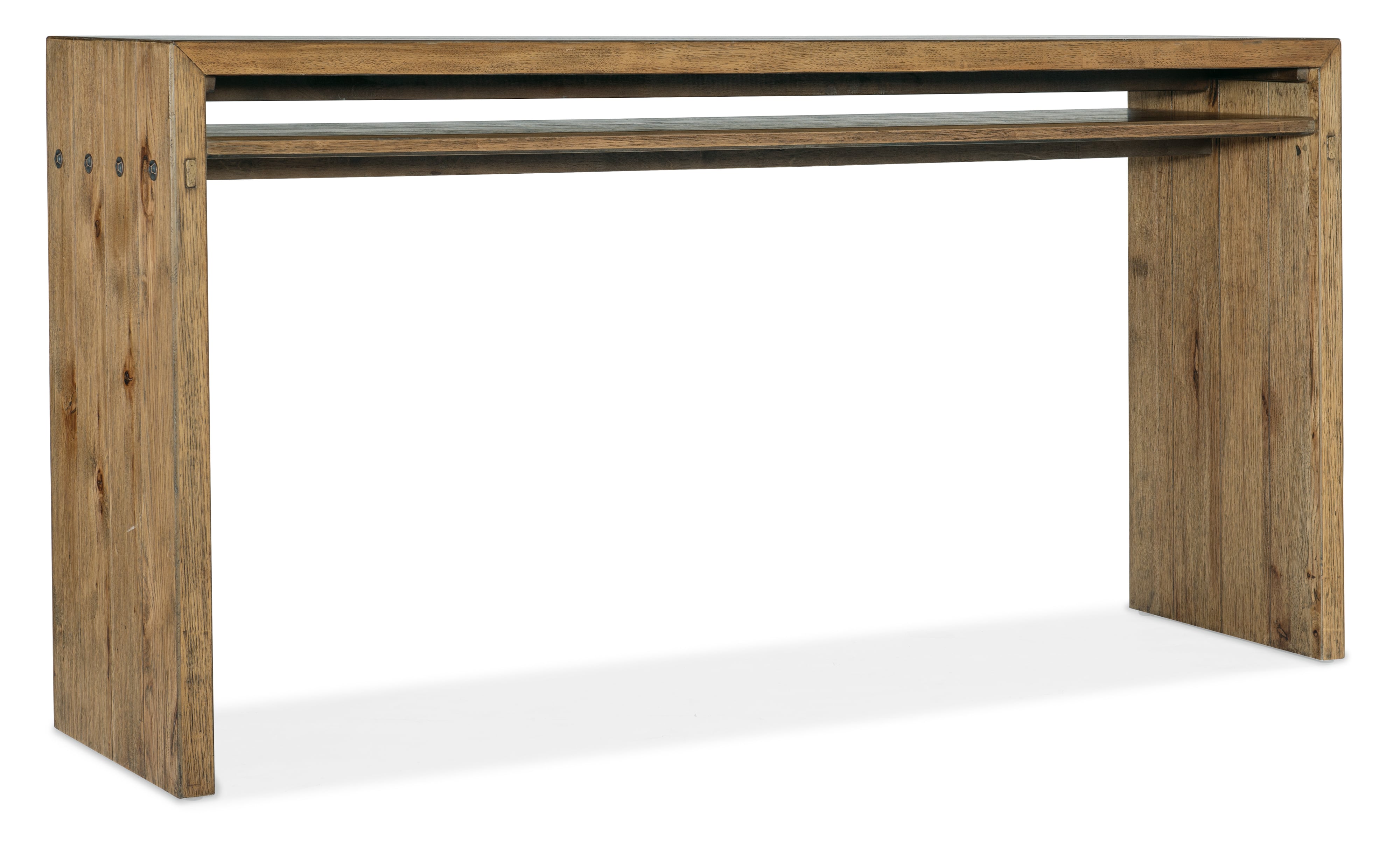 Wood Top Console Table