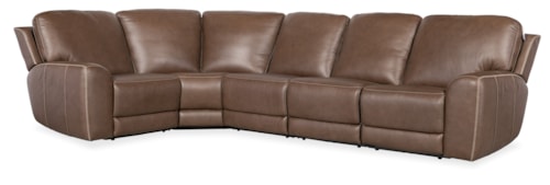 Casual 5-Piece Sectional Sofa with Power Headrests and Zero Gravity