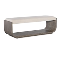 Contemporary Bed Bench with Upholstered Seat