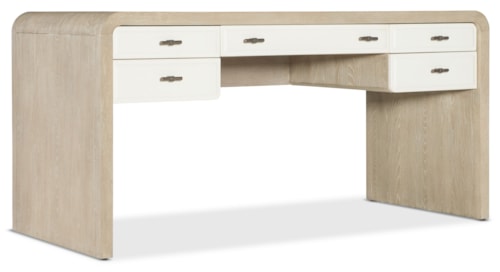 Transitional 5-Drawer Writing Desk