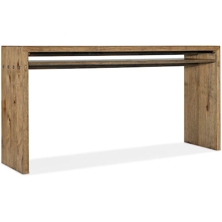 Wood Top Console Table