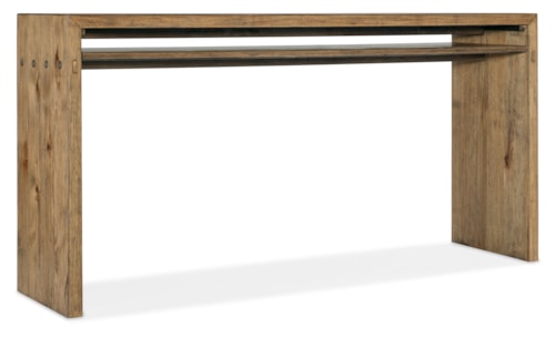 Casual Wood Top Console Table