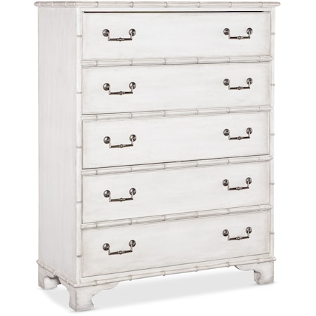 Traditional 5-Drawer Chest with Self-Closing Drawers