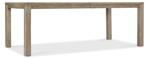 Contemporary Rectangular Dining Table with 18" Leaf