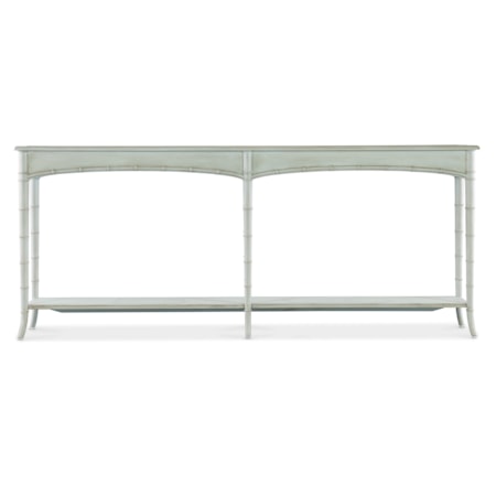 Console Table with Fixed Display Shelves