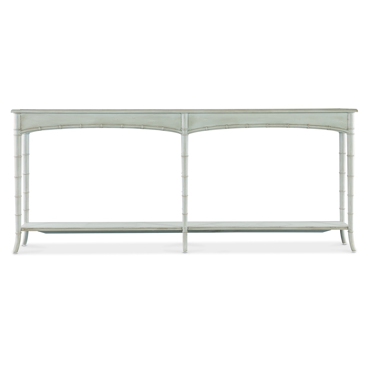 Hooker Furniture Charleston Console Table with Fixed Display Shelves