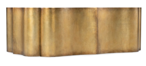 Traditional Cocktail Table with Gold Leaf