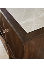 Hooker Furniture Archives Traditional 3-Drawer Dining Server with Marble Top