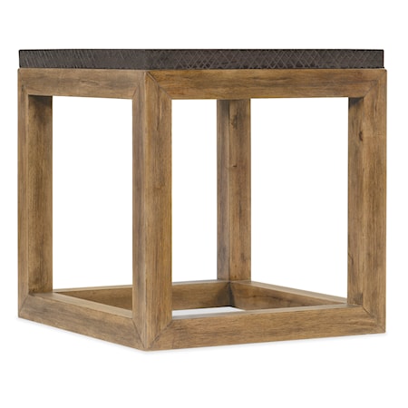 Bark-Top End Table