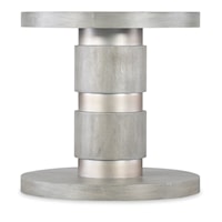 Contemporary Side Table with Hidden Casters